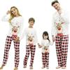 DDKJ Pigiama Natale Famiglia Set, Pigiami Natalizi per Tutta la Famiglia, Pigiama Natalizio Coordinati Manica Lungo, 2 Pezzi Pigiami di Natale lui e lei per Coppia Donna Uomo Bambino Bambina Mamma Papà