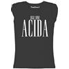 thedifferent New T-Shirt Donna Fiammata Oggi Sono Acida Idea Regalo