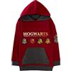 Harry Potter Felpa con Cappuccio Bambini Hogwarts House Teams Crest Felpa con Cappuccio in Pile con Cappuccio