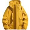 DeHolifer Giacca per Uomo Donna Impermeabile Giubbotto Antivento Cappotto con Cappuccio Giacche Leggera Softshell Giubbino Ripiegabile Jacket Antipioggia Parka Sportiva Raincoat Taglie Forti Abbigliamento