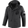 Vhersily Giacca da Montagna Calda Invernale Giaccone Neve Cappotto Snowboard in Pile Giubbotto Sci con Cappuccio Impermeabile Invernali Antivento Giacce Parka Jacket Per Escursionismo, Trekking