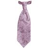 Remo Sartori - Cravattone Plastron Cravatta da Sposo Cerimonia in Seta Satinata Floreale, Made in Italy, Uomo (Viola)