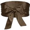 Elerevyo Women Satin Obi Belt, Self Tie Wrap Wide Waistband Belt for Dress Bridal Sash