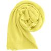 JOPHY & CO. Sciarpa/Stole/Coprispalla Donna 100% Viscosa Elegante Morbido 180cm x 90cm(cod. 2302) (2302/5pc, Giallo Chiaro)