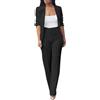 HEONSATI Vestito Cerimonia Donna Taglie Forti Set Due Pezzi Eleganti Manica Lunga Tailleur Da Lavoro Casual Oversize Complete Ufficio Giacche E Pantalone Completo Da Cerimonia Comoda Per Matrimoni E Feste