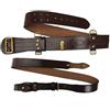 Uniform Store London Sam Browne cintura + tracolla in pelle marrone ottone uniforme accessori R145