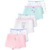 LeQeZe 6 Pezzi Mutandine Bambina Ragazza per Bambini Mutande di Cotone Ragazze 6-7 Anni (Mixed Color 12,Etichetta del Produttore 130)