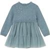 Mayoral Vestito Combinato Tricot per Bimba Blu b mez 18 Mesi (86cm)