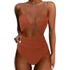 EODJXIO Bikini Perizoma Push Up Costume da Bagno Intero Donna con Vol Copricostume Elegante Sportivo Due Pezzi Costumi Mare Contenitivo