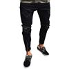 LJHH Jeans da Uomo Elasticizzati con Zip Strappati Pantaloni Strappati Denim Moda Casual Skinny Leggeri Pantaloni in Denim Uomini Estate Nuovo Cotone Lavoro Pantalone Jogger Slim Fit Stretta