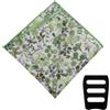 Luckyvestir Fazzoletto da taschino floreale da uomo, in cotone, con tasca quadrata, per giacca, festa di nozze, sposo, Verde, bianco, salvia, 9.84 X 9.84