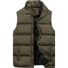 Generico Gilet Uomo Imbottito Invernale Giubbino Giubbotto Smanicato Uomo Invernali Gilet Giacca Senza Maniche Imbottiti Trapuntato Puffer Taglie Forti Oversize Cappotto Smanicato Caldo Casual