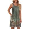 Generico Abiti Estivi Donna Vestito Donna Estivo Abito Camicia Lungo Elegante Curvy Vestiti Lunghi Casa Leggero Leggeri Copricostume Mare Abbottonato Davanti 5XL Cotone Corto Eleganti Vestitino Spiaggia