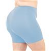 LEELA LAB Pantaloncini Ciclista Donna Taglie Forti in Morbida Microfibra, Realizzati con Tecnologia Seamless Senza Cuciture - Made in Italy