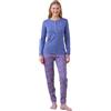 Noidinotte; more than pyjamas Noidinotte - Pigiama Donna Caldo Cotone Articolo Fiori. - M Azzurro