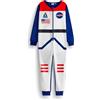 Vanilla Underground NASA Tutina per Ragazzi | Pigiama Intero per Bambini in Blu e Bianco | Tuta da Notte per Bambini con Cerniera e Logo Spaziale Americano | Body Loungewear NASA Astronomia Regalo di Merchandising
