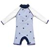 BONVERANO, Costume da bagno intero per bambini, a maniche lunghe, protezione UV 50+, con cerniera
