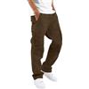 Generisch Pantaloni lunghi da uomo, pantaloni cargo da uomo, con tasche, impermeabili, da lavoro, in tinta unita, leggeri, ariosi, per il tempo libero, invernali, per il tempo libero