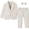 Volunboy Completo da Ragazzo 2 Pezzi Abito da Cerimonia per Bambini Blazer e Pantaloni Eleganti per Matrimonio e Festa