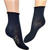 Infinity 12 PAIA CALZINI UOMO SENZA ELASTICO IN PURO COTONE FILO DI SCOZIA 40-46 (Basso Nero)