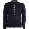 COVERI VIALE MORIN Cardigan in maglia con zip e interno in pile