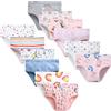 LeQeZe Bambine 12 Pezzi Mutandine di Cotone per Bimba Slip 5-6 Anni（Girls Briefs-01,Etichetta del Produttore 120）