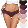ALTHEANRAY Mutande da Donna Cotone Senza Cuciture morbide Hipster a Vita Media Bikini da Donna