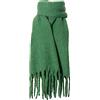 SoulQool Sciarpa lunga da donna invernale scialle sciarpe tinta unita avvolge lana filatura nappa coperta lunga stola regali da donna