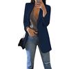 OMZIN Giacca da Donna da Donna Giacca Risvolto Abito Abito da Ufficio Manica Lunga Blazer Giacca da Lavoro da Lavoro d'Ufficio Frontale Aperto XS-4XL