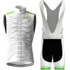 Mydawan Completo Ciclismo Uomo Estivo Abbigliamento Bici MTB Maglia Ciclista Senza Maniche,Maglietta Bicicletta Gilet e Salopette Pantaloncini con 9D Gel Imbottiti,Tuta Ciclo Asciugatura Rapida(3,4XL)