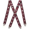 Pierrot Bretelle Uomo Larghe Vintage - Clip molto forti Regolabili Fino A 130cm - Bretelle Uomo Eleganti Artigianali Garantite A Vita
