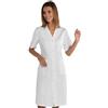 Ergos Workwear I.Sacco Camice da Lavoro da Donna con Bottoni a Pressione in 100% Cotone (Bianco) Taglia: XL