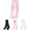 GENTABY Collant per neonati e bambine antiscivolo 3 paia di collant in cotone per bambini con motivo a treccia calze calde leggings 0-6 anni, 2-4 Jahre