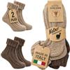 MOUNTREX® Calzini in lana alpaca, per uomo e donna, invernali, caldi, calzini termici, spessi, 2 paia, 43-46