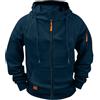 Generico Felpa Uomo con Zip e Cappuccio Leggera Giacca Sportiva Felpe Uomo Invernali Cotone Maglione Sport Hoodie Sweatshirt Jogging Pullover Giacche a Vento Felpa Calda
