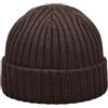 Melegari Berretto Cuffia di Pura Lana Milano | Essenziale e Fatta per durare | Unisex | Made in Italy (IT, Numero, 54, 58, Marrone Scuro)