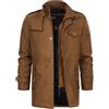 Indicode Uomini Brandon Coat | Cappotto corto con collo alla coreana | Elegante cappotto di lana con colletto alto, cappotto corto da uomo, cappotto invernale, cappotto da lavoro