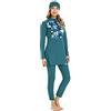 TaissBocco Full Swimming Costume Burkini for Women Modest Girls Swimsuit Islamic Swimwear Plus Size