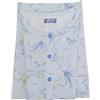 Linclalor Camicia da Notte Donna Spalla Larga Serafino con Soffietto (Azzurro, 58)