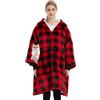 SHUOJIA Felpa Donna Coperta con Maniche Felpa con Cappuccio Oversize Uomo Gigante Blanket Hoodie Fleece Sweatshirt Cappotto Felpa con Cappuccio Calda e Accogliente con Cerniera Tasca