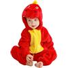 HAHASHOW Neonato Inverno Pagliaccetto,Bambino Animale Pigiama,0-36 Mesi | Con cappuccio, cerniera scorrevole, in flanella, lavabile in lavatrice, perfetto per il Carnevale e Halloween