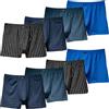 Pesail Boxer da uomo in cotone, confezione da 4 pezzi, taglie M-10XL, comode, retrò, senza foglietti che graffiano, Confezione da 8 pezzi, mix 5, 8XL Große Größen