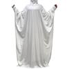 Eauptffy Abito da sposa musulmano Abaya Donna Abbigliamento Arabo Musulmano Hijab Legant Ramadan Caftano Musulmano Prayer Dress Indiano Burka Tutto Corpo Musulmano Medio Oriente, O bianco., Taglia