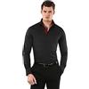 Vincenzo Boretti Camicia Elastica Uomo Eleganti, Taglio Molto Aderente (Extra Slim-Fit), Stretch, Collo Classico, Manica Lunga, in Tinta Unita - Easy Iron, Facile da Stirare