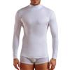 SalGiu Lupetto Uomo (2 Pezzi) 100% Caldo Cotone Invernale Mezzo Collo Felpato Elasticizzata (M, Bianco)