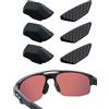 Acefrog Naselli aggiornati per occhiali da sole Oakley Mercenary OO9424, ricambio per naso, antiscivolo, 3 paia di naselli neri