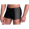 Aquarti Calzoncini da Bagno per Uomo Boxer con Tasca, Nero/Grigio, 4XL