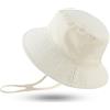 XIAOHAWANG Cappello da sole per neonati e bambini, con dinosauro, cappello alla pescatora, cappelli da spiaggia per bambini, Beige, 0-3 mese