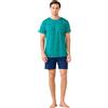 Noidinotte; more than pyjamas Noidinotte - Pigiama Uomo Estivo in Cotone Articolo Colorful. - L Verde