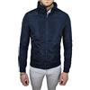 Evoga Giacca Giubbotto Uomo Blu Casual Estivo Giubbino Trench Parka